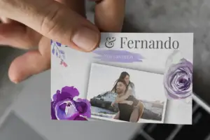 Tarjetas Personalizada con QR de enlace